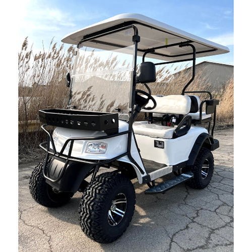 Brand New 48v Electric Golf Cart Lifted & Loaded eMACHINE β WHITE image 0