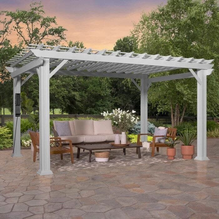 Backyard Discovery 14 ft. x 10 ft. Steel Traditional Pergola image 9
