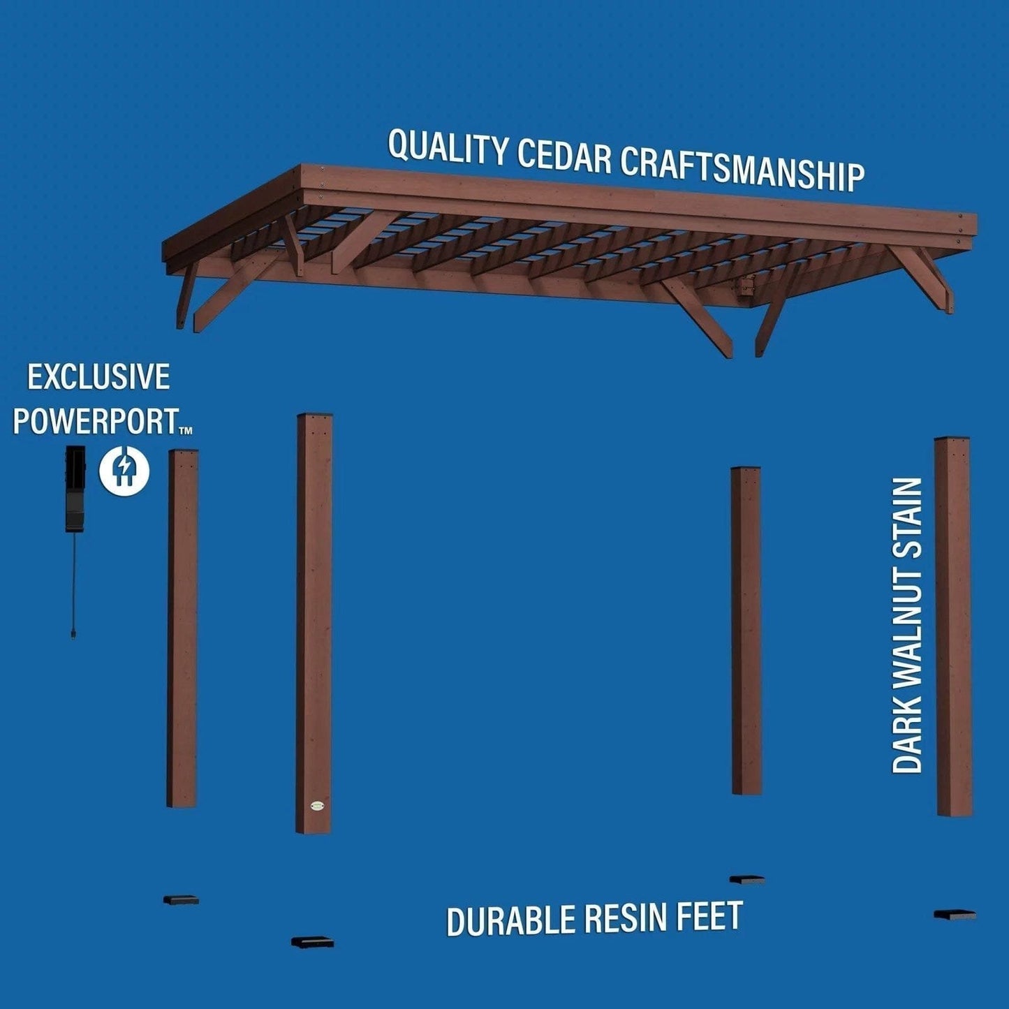 14×10 Brockton Pergola image 4