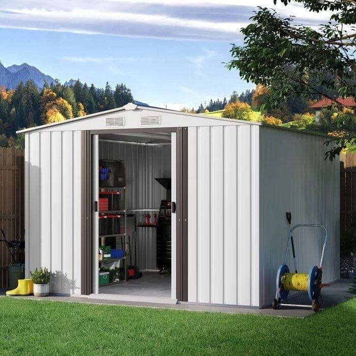 8ft. W x 8ft. D Metal Storage Shed image 0