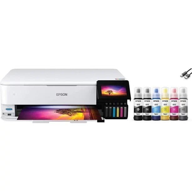 Epson EcoTank Photo ET-8550 Wireless Wide-Format Color All-in-One Supertank Printer image 0