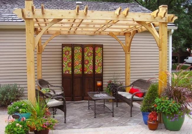 Breeze 10′ x 10′ Cedar Wood Pergola – Outdoor Living Today image 0