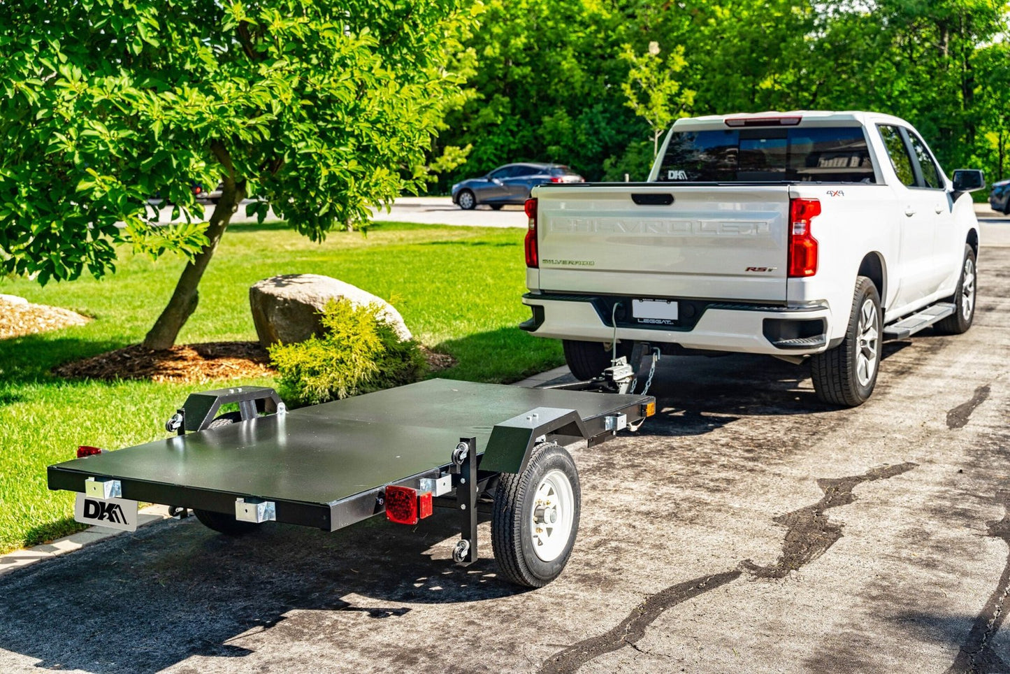 DK2 4-ft x 8-ft Steel Utility Trailer ( 1450-lb Capacity ) 5364713 image 12