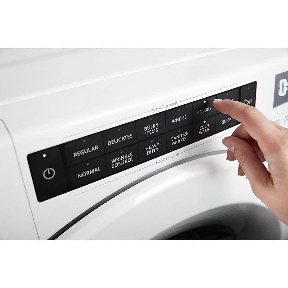 Whirlpool – 4.3 Cu. Ft. High Efficiency Stackable Front Load Washer with 35 Cycle Options – White image 9