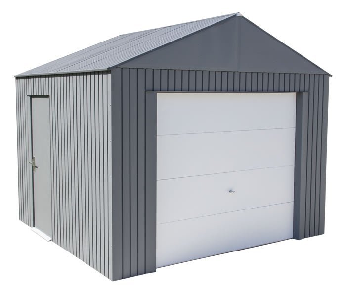 Sojag 12Γ10 Everest Steel Storage Garage Kit β Charcoal image 0