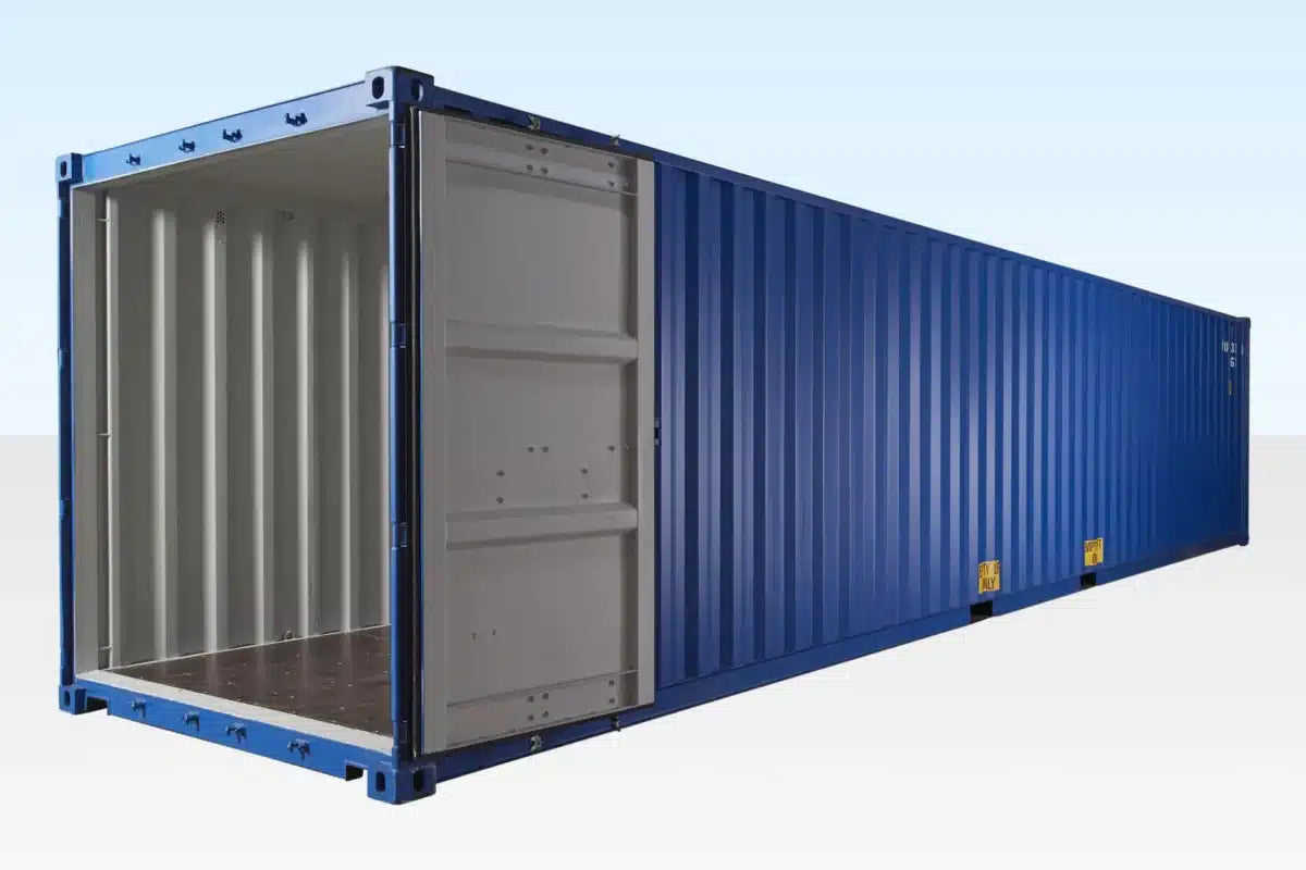 40ft Shipping Container Blue (RAL 5013) image 4