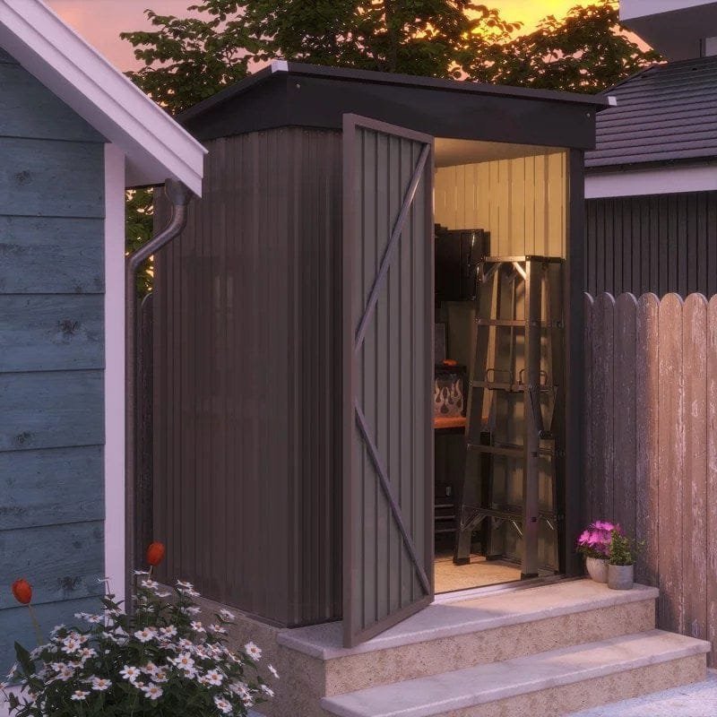5 ft. W x 3 ft. D Metal Storage Shed image 0