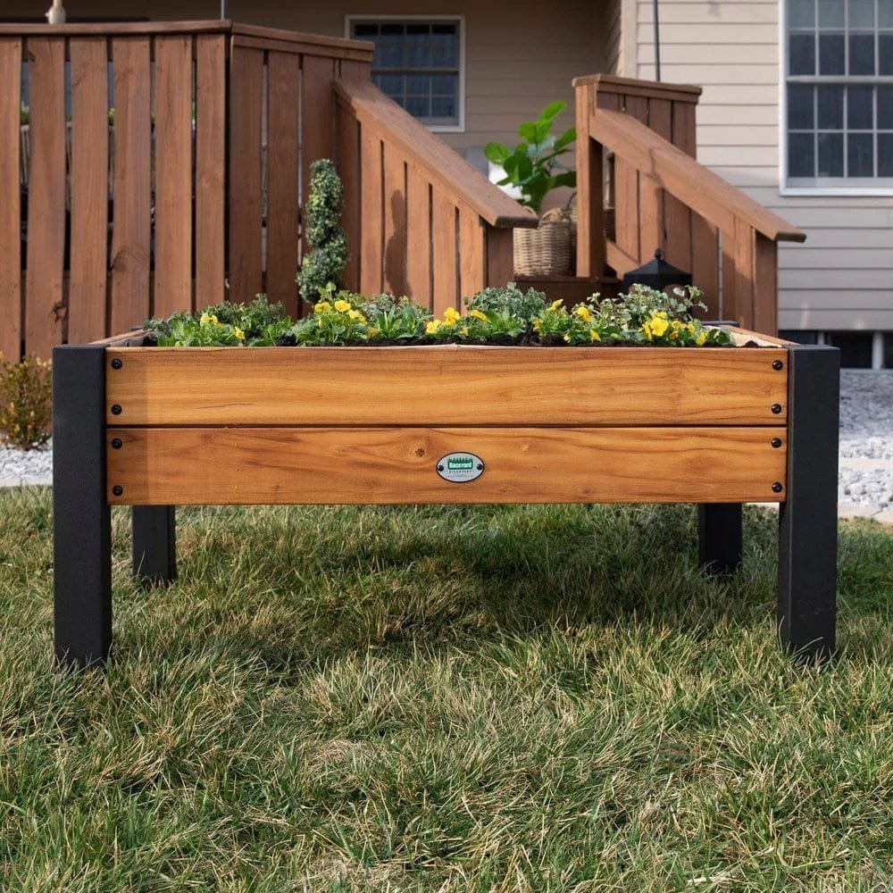 Raised planter 100% authentic teak wood image 10