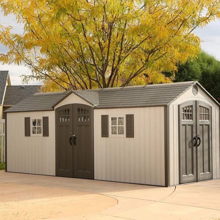 20 ft. x 8 ft. Outdoor Plastic Storage Shed image 0