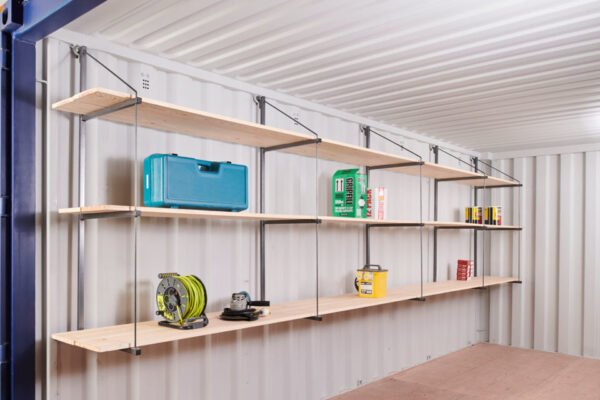 Fastfit Three Tier Container Racking (2 Bays) | Shipping Container Shelving System image 0
