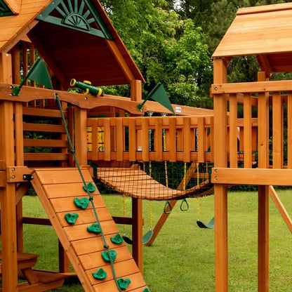 Pioneer Peak Swing Set with Clatter Bridge and Tire Swing image 7