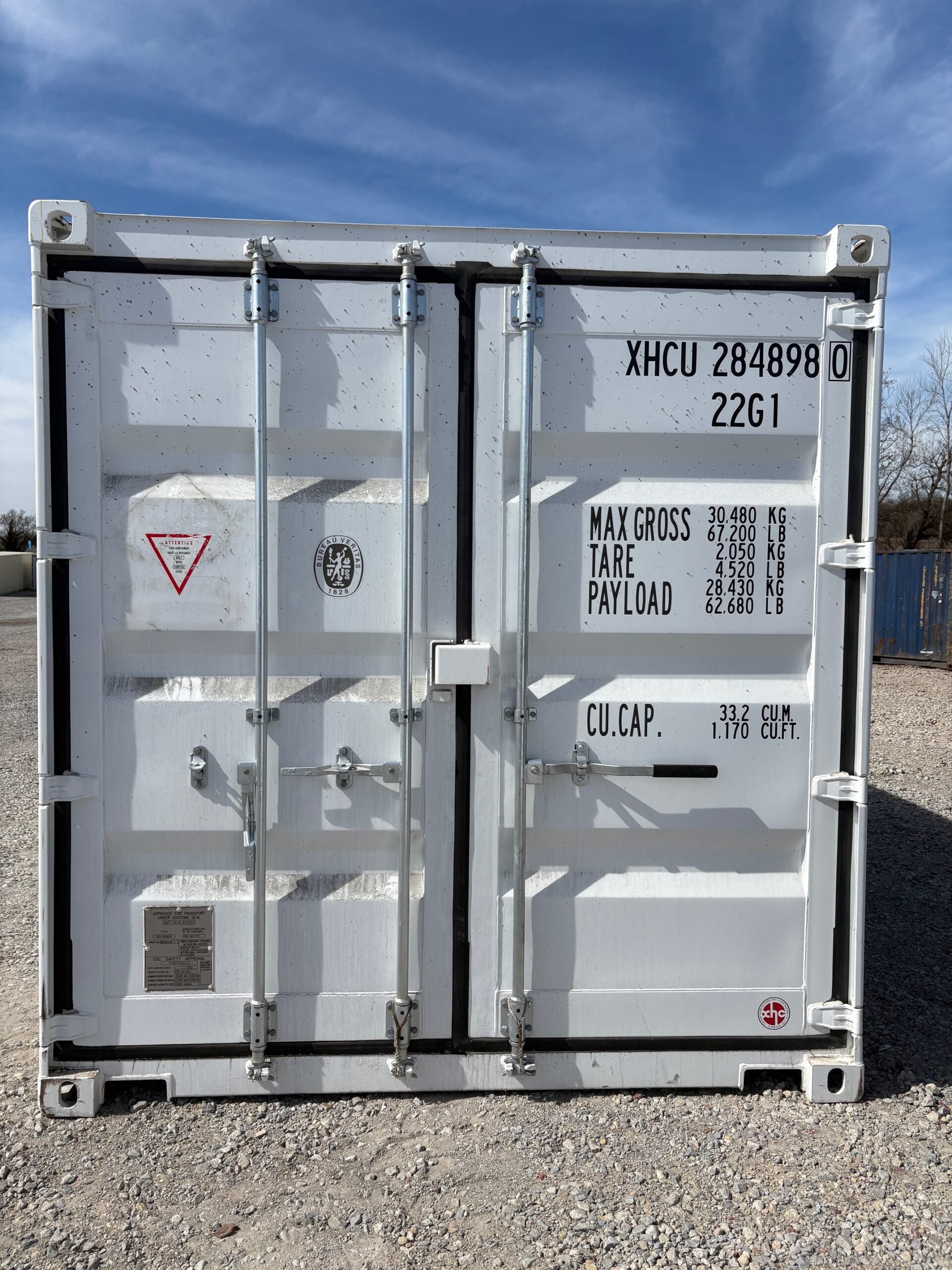 NEW 20ft White Shipping Container image 0