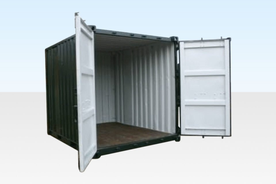 10ft Cut Down Used Shipping Container for Sale | Compact Storage Container image 4