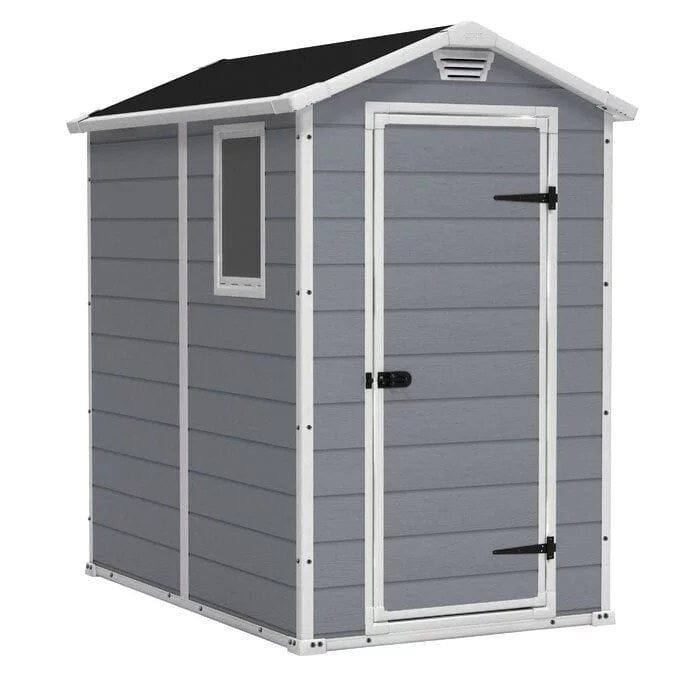 Storage Shed: Manor 4X6 S Outdoor Storage Shed, Brown image 0
