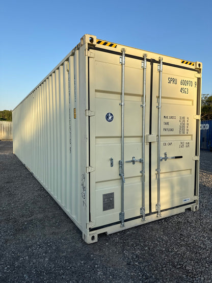 NEW 40ft Ivory Shipping Container image 0