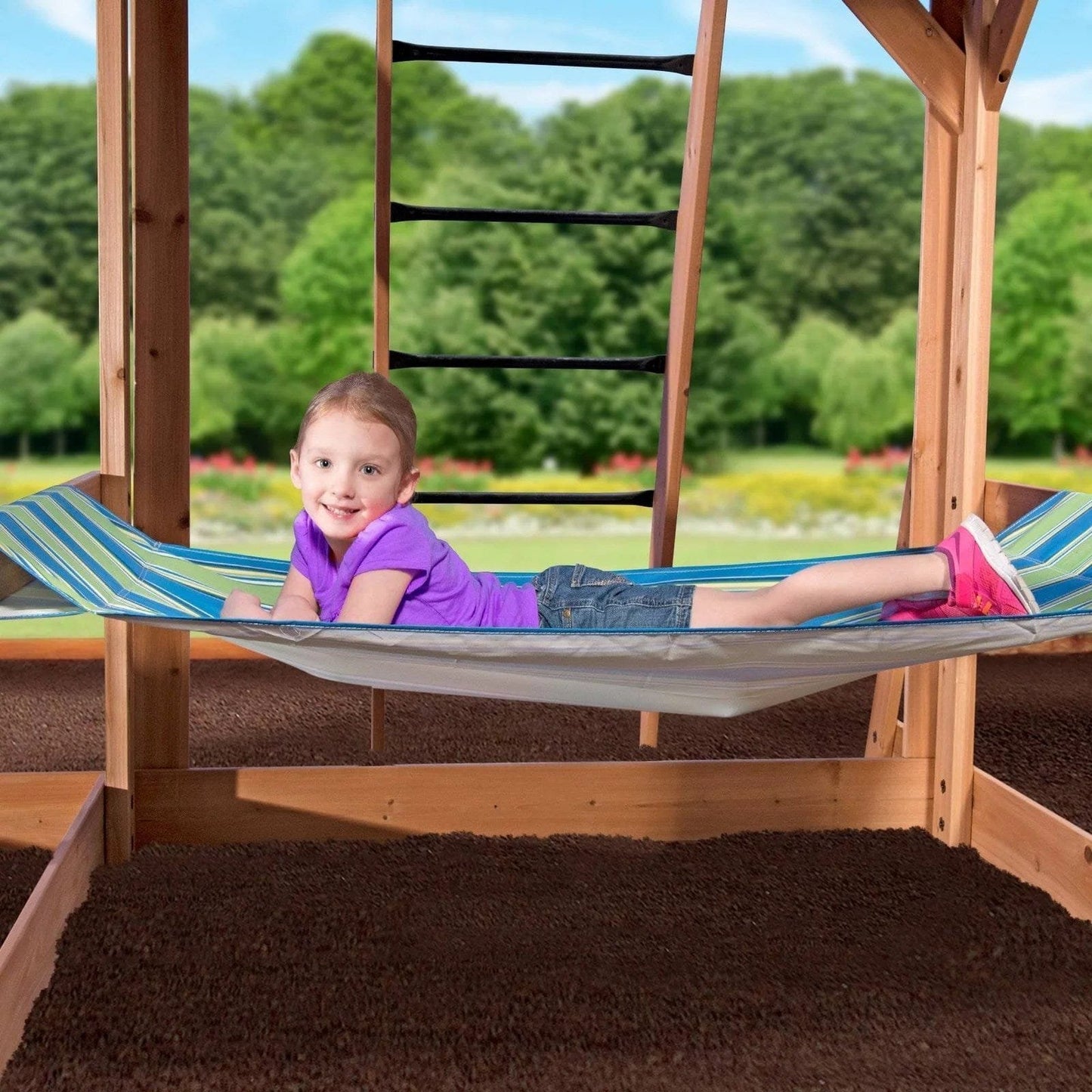 Backyard Discovery Caribbean Cedar Swing Set image 1