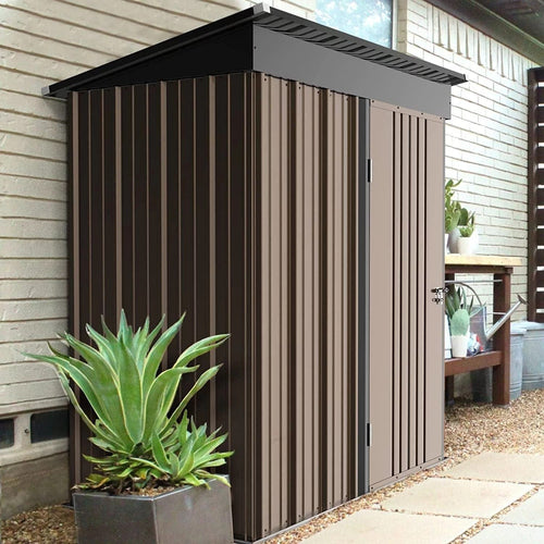 5 ft. W x 3 ft. D Stainless Steel Storage Shed image 0