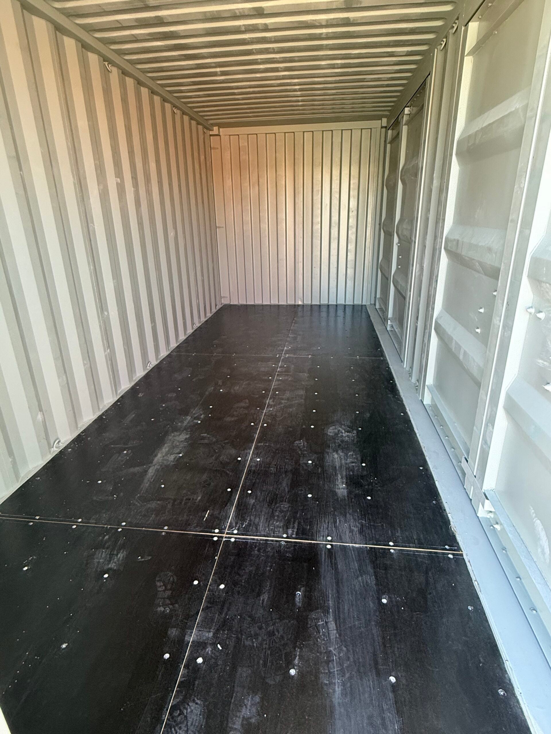 NEW 20ft Light Gray Shipping Container image 3
