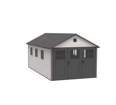 Lifetime 11 Ft. X 21 Ft. Outdoor Storage Shed With Tri-Fold Doors image 11