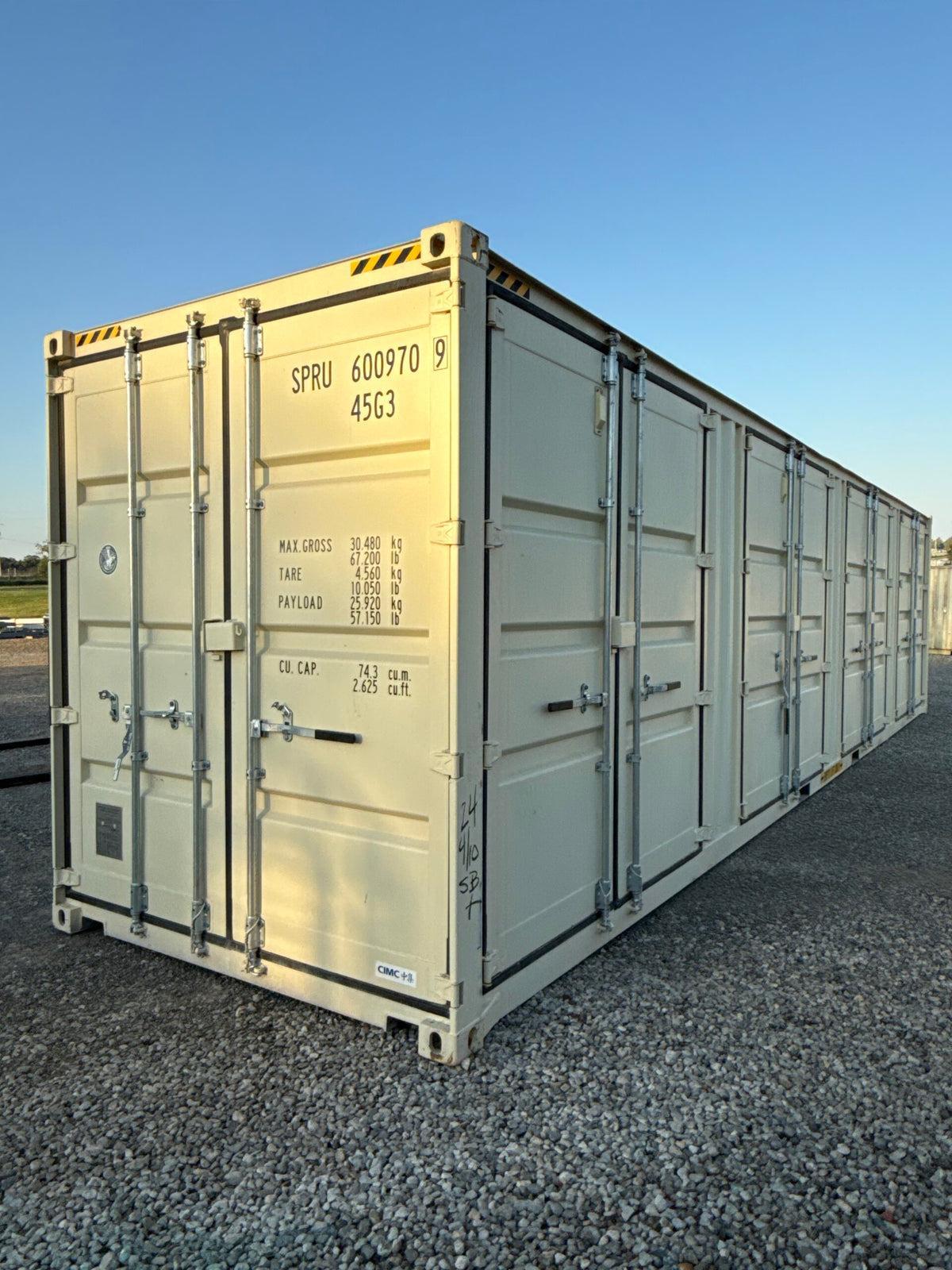 NEW 40ft Ivory Shipping Container image 1