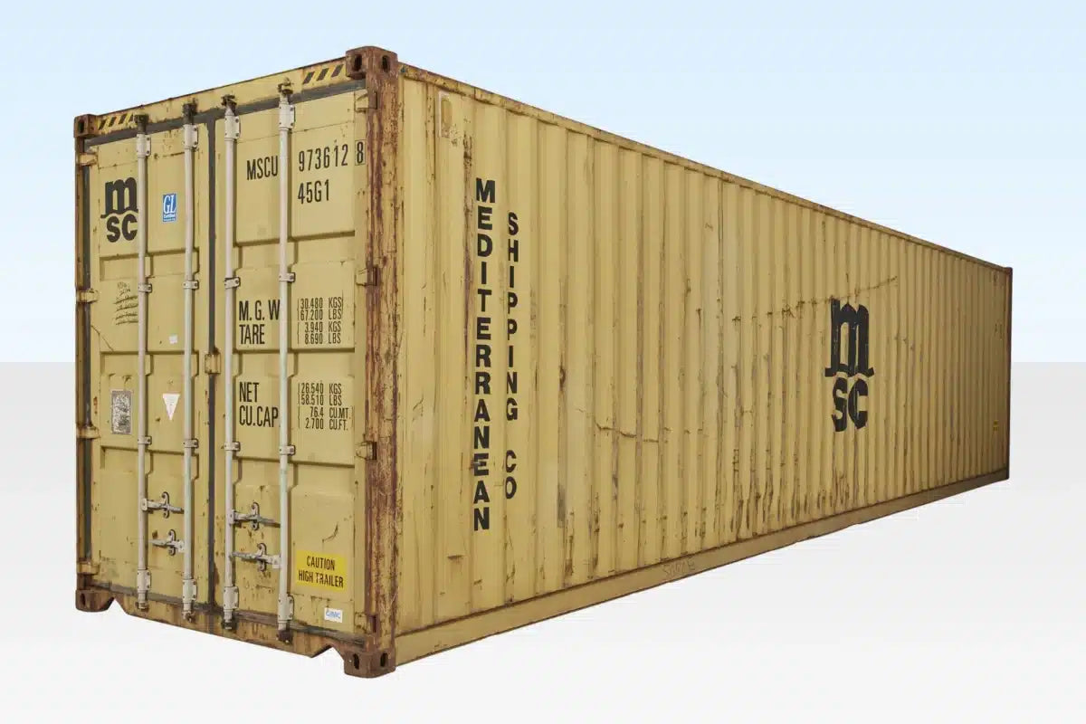 40ft x 8ft Used Shipping Container – High-Cube image 0