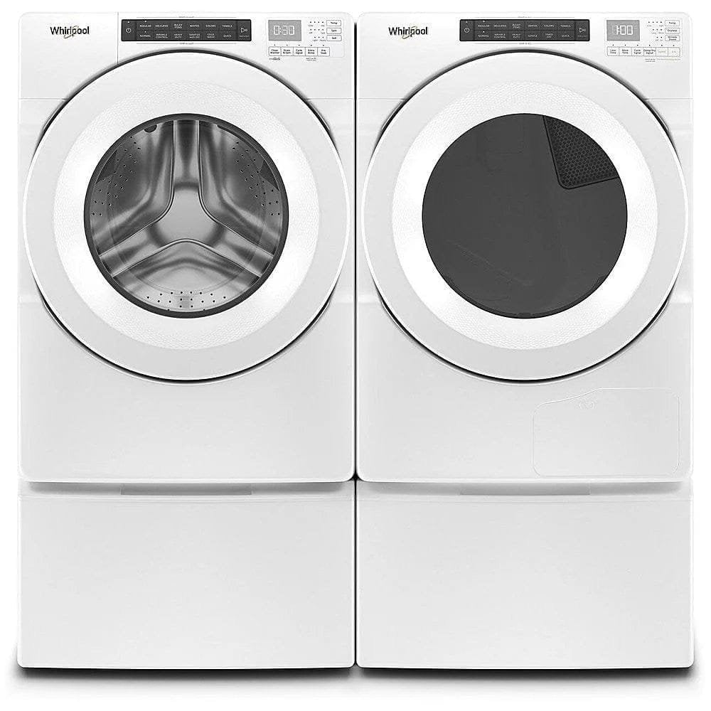 Whirlpool – 4.3 Cu. Ft. High Efficiency Stackable Front Load Washer with 35 Cycle Options – White image 5