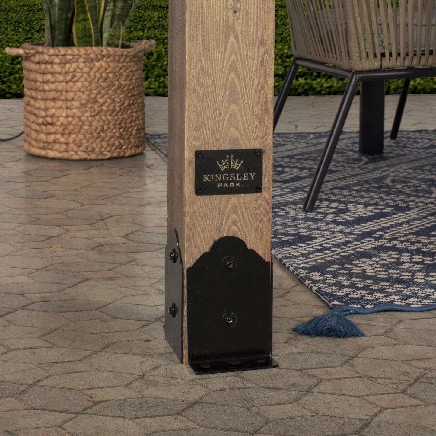 14×10 Fairhaven Pergola Rustic Finish image 3