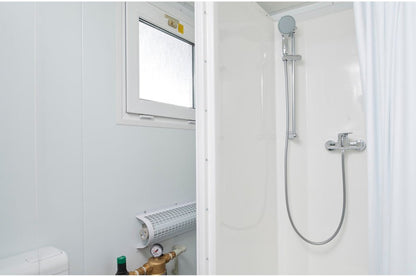 8ft x 5ft Mains Toilet & Shower Cabin (Compact Steel Bathroom Unit) image 1
