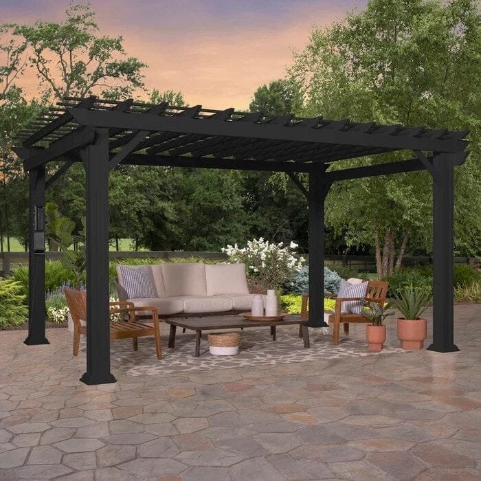 Backyard Discovery 14 ft. x 10 ft. Steel Traditional Pergola image 7