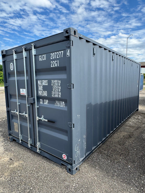 NEW 20ft Slate Gray Shipping Container image 0