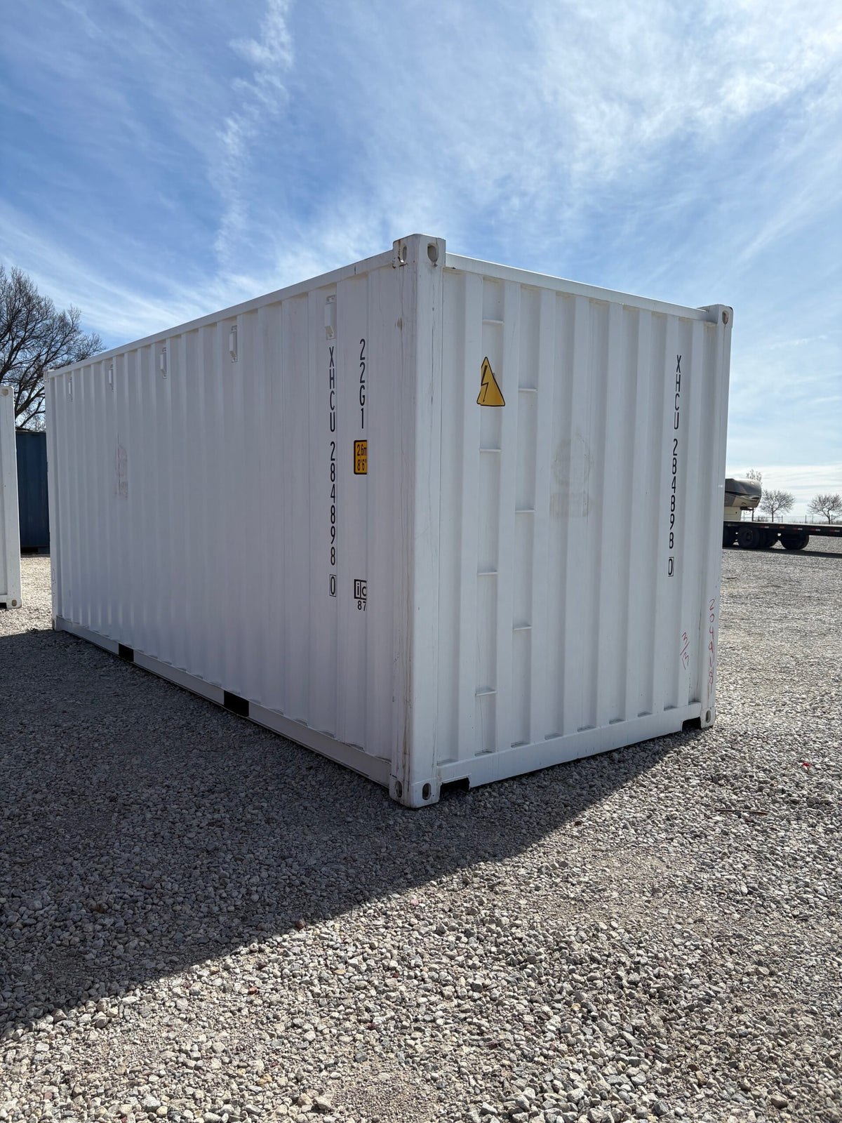NEW 20ft White Shipping Container image 2