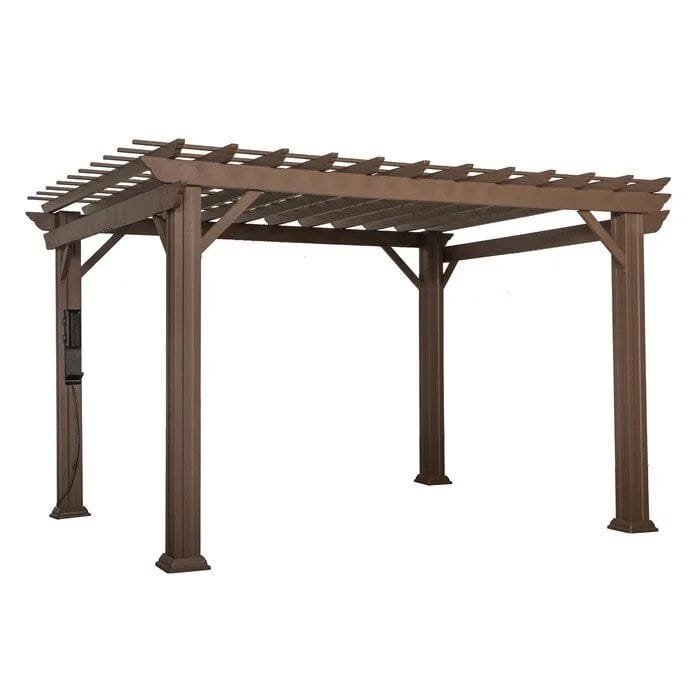 Backyard Discovery 12 ft. x 10 ft. Steel Traditional Pergola image 1