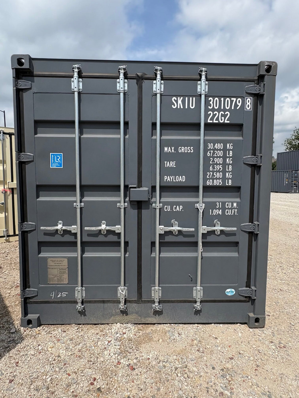 20ft Slate Gray Shipping Container image 0