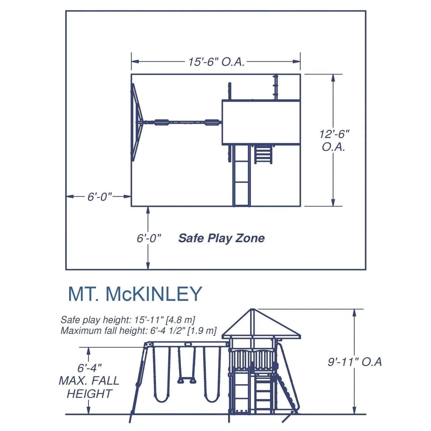 Backyard Discovery McKinley Mount Swing Set image 1