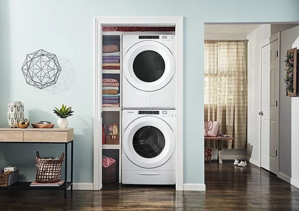 Whirlpool – 4.3 Cu. Ft. High Efficiency Stackable Front Load Washer with 35 Cycle Options – White image 3