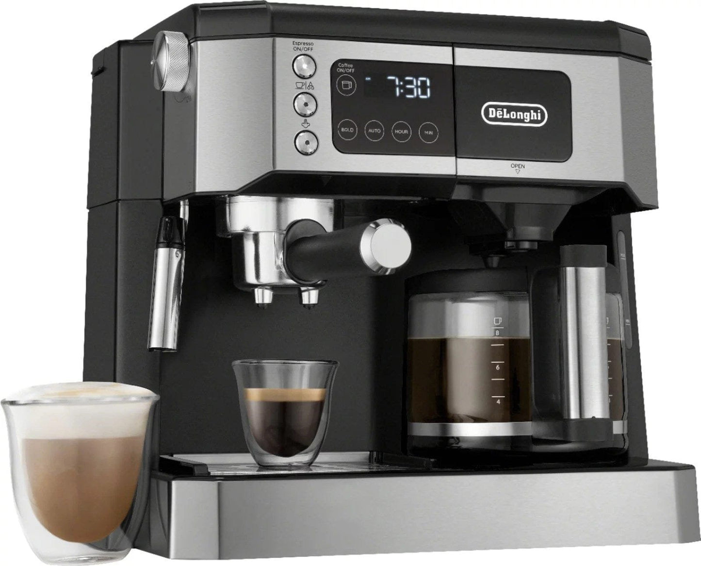 De’Longhi COM530M – Digital All-in-One Combination Coffee and Espresso Machine – Black and Stainless Steel image 0