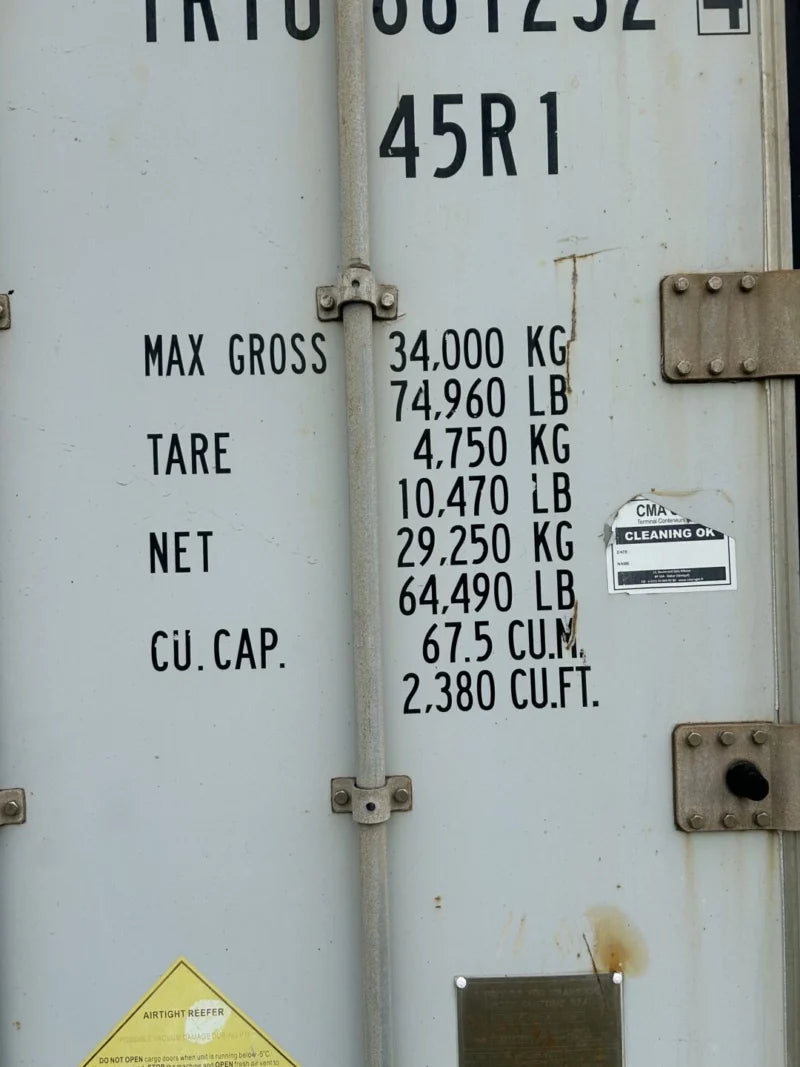 2009 40′ High Cube Refrigerated Storage Container – CCR18757 image 20