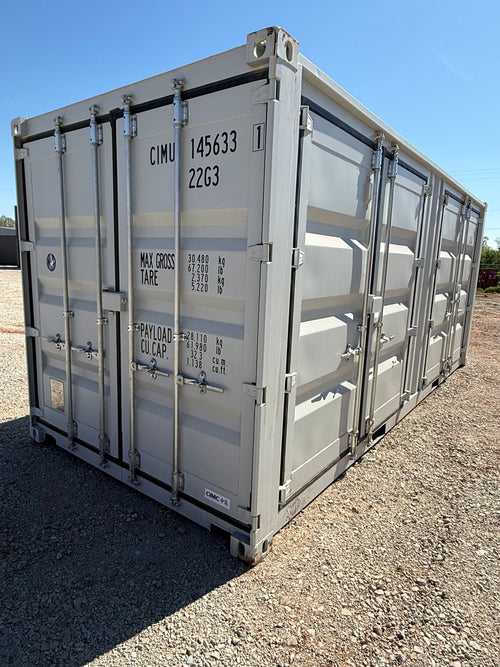 NEW 20ft Light Gray Shipping Container image 0