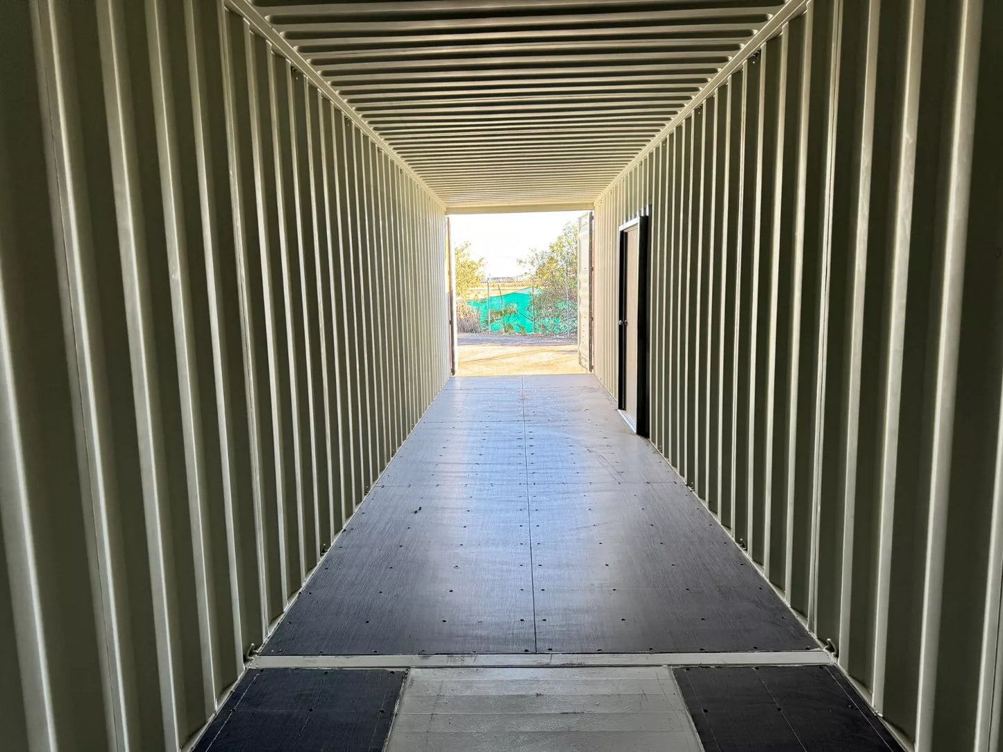 40ft shipping container with man door image 8