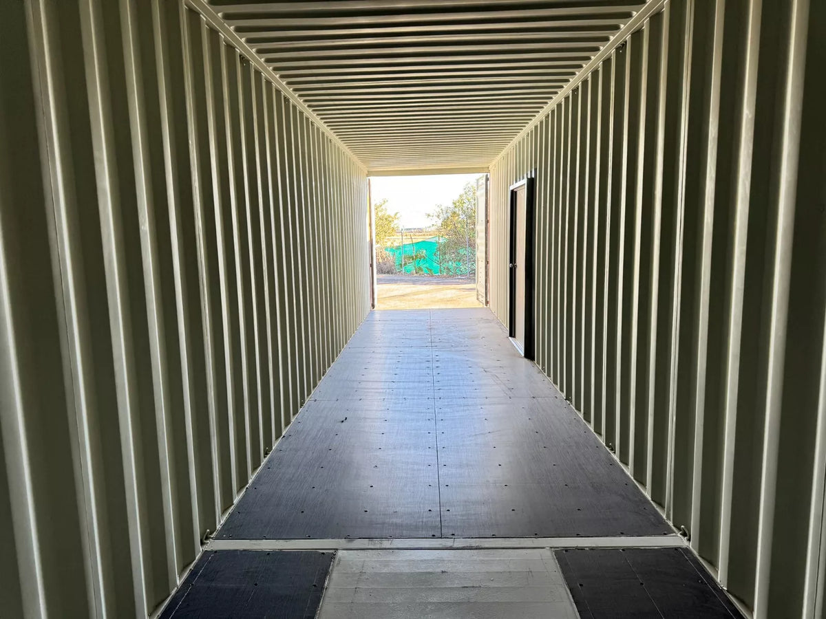 40ft shipping container with man door image 8