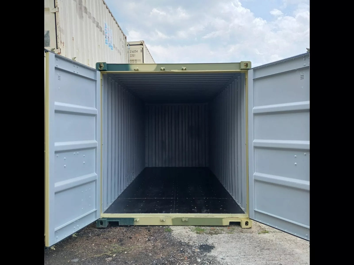 New One Trip 20′ Ft Camouflage Shipping Storage Dry Container Conex image 1