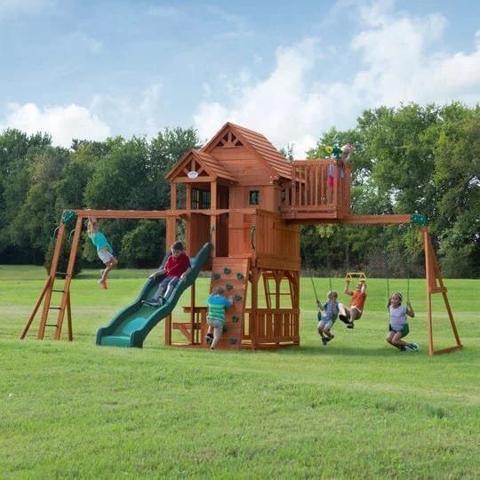 Backyard Discovery Skyfort II Swing Set image 0