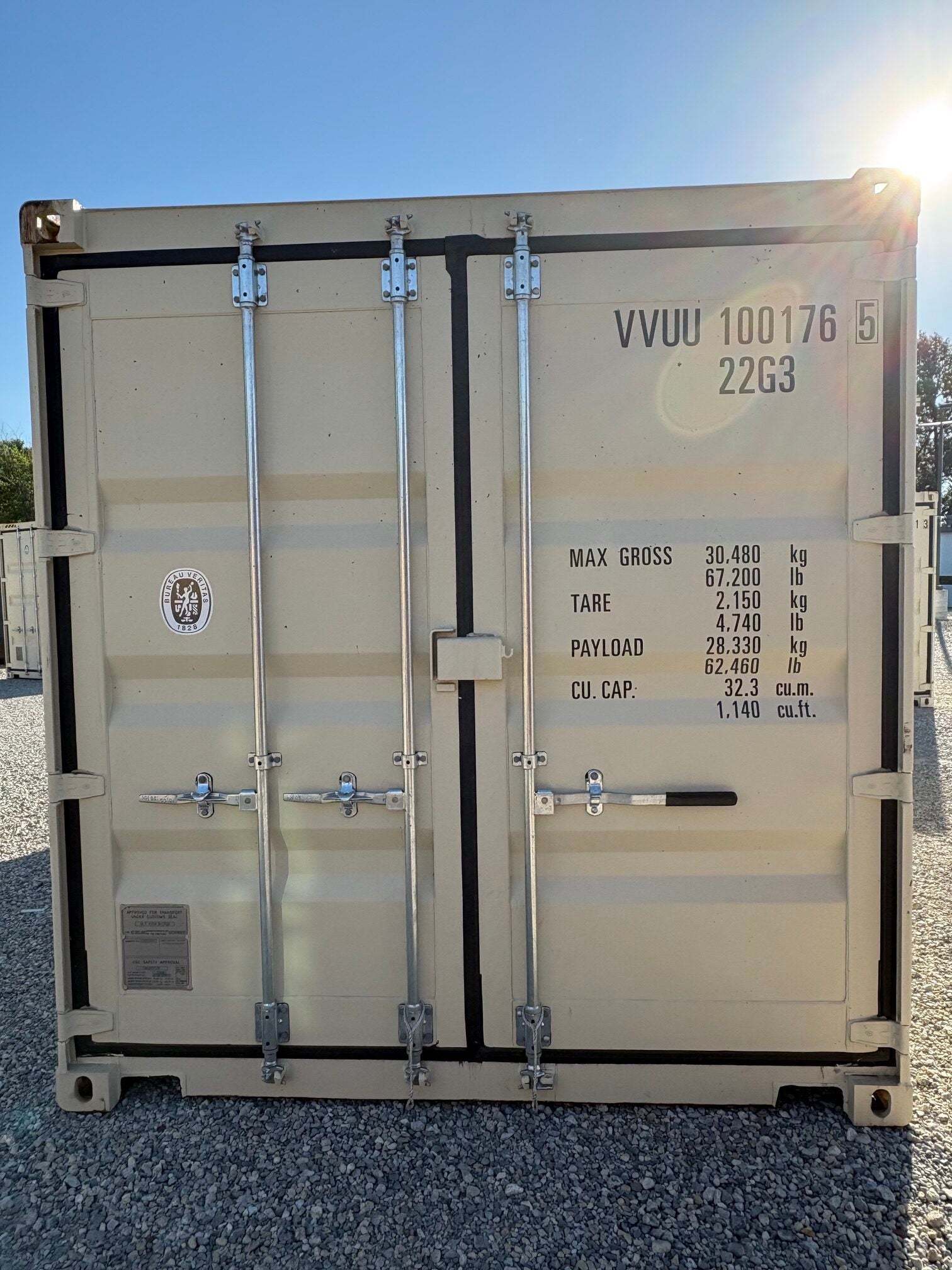 20ft Ivory Shipping Container image 0