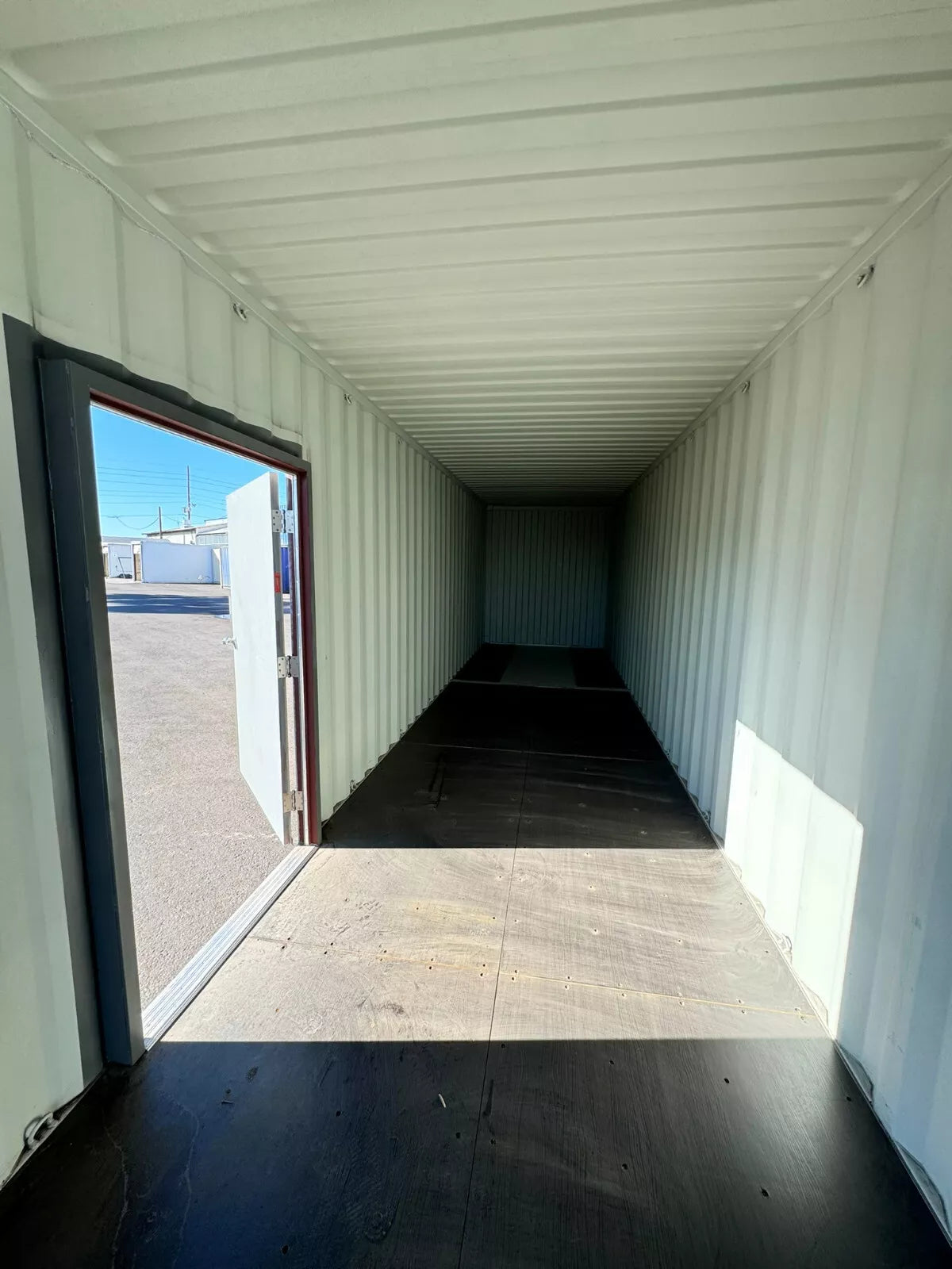 40ft shipping container with man door image 7