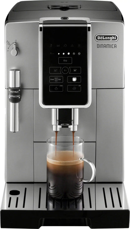 De’Longhi – Dinamica TrueBrew Over Ice Fully Automatic Coffee and Espresso Machine- Chrome and Black image 1
