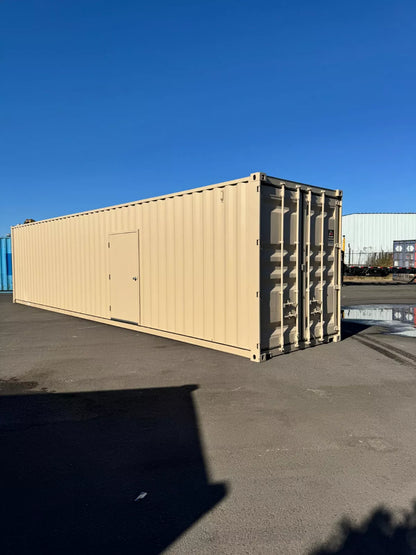 40ft shipping container with man door image 1