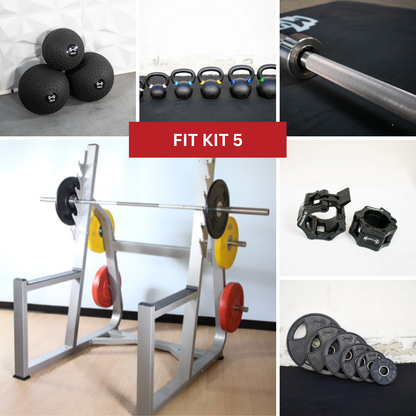 Commercial Squat Rack Kits – Muscle D Fitness – Gym Storage – Black / Silver image 1