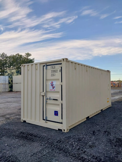 New One-trip 20′ Storage Container with Man Door. Tri Door. image 0