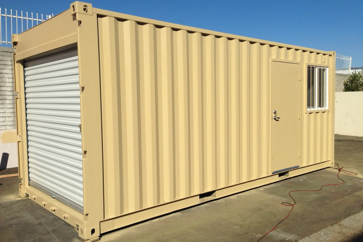16Ft Storage Container With Roll-Up Door image 1