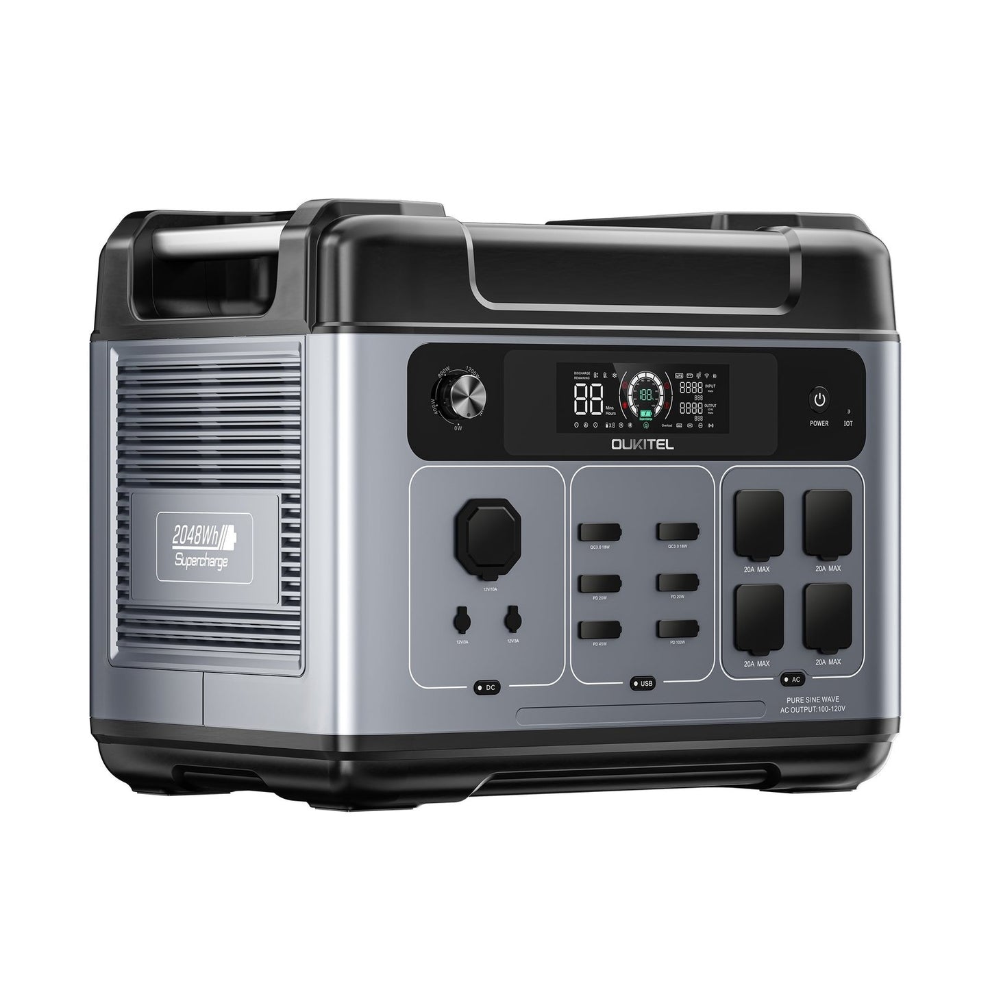 OUKITEL P2001 Plus Portable Power Station 2400W/2048Wh image 9